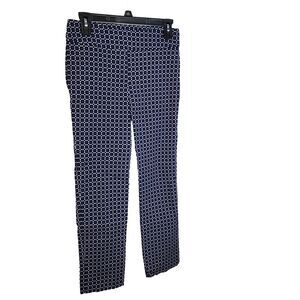 Erica Taylor Womens Pants Small Karen Printed Straight Blue Stitch Fix Pull On